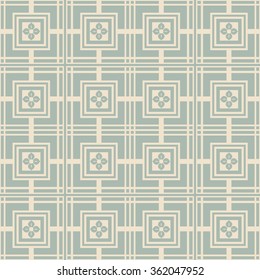 Elegant antique background image of square cross flower pattern.
Antique background image patterns can be used for wallpaper, web page background, surface textures.
