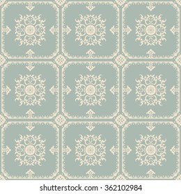 Elegant antique background image of square frame spiral flower pattern.
Antique background image patterns can be used for wallpaper, web page background, surface textures.
