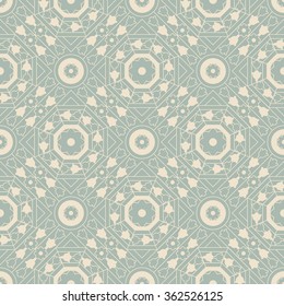 Elegant antique background image of square cross octagon flower pattern.
Antique background image patterns can be used for wallpaper, web page background, surface textures.
