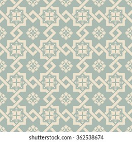 Elegant antique background image of square star cross flower pattern.
Antique background image patterns can be used for wallpaper, web page background, surface textures.
