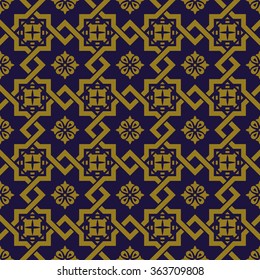 Elegant antique background image of square star cross flower pattern.
Antique background image patterns can be used for wallpaper, web page background, surface textures.
