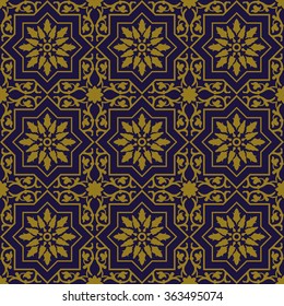 Elegant antique background image of star spiral vine flower pattern.
Antique background image patterns can be used for wallpaper, web page background, surface textures.
