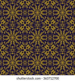 Elegant antique background image of sun round flower kaleidoscope pattern.
Antique background image patterns can be used for wallpaper, web page background, surface textures.
