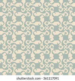 Elegant antique background image of vine square spiral flower pattern.
Antique background image patterns can be used for wallpaper, web page background, surface textures.
