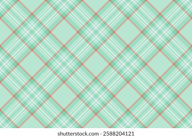 Elegant aqua and coral plaid pattern. Perfect for textile design, website backgrounds, scrapbooking, and more.  This subtle yet stylish design evokes a sense of calm and sophistication.