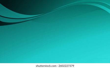 Elegant aqua gradient background with flowing lines and subtle transitions perfect for digital design and presentations showcasing modern simplicity and style