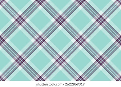 Elegant aqua and purple plaid pattern.  Perfect for textile design, wallpaper, or website backgrounds.  Subtle yet stylish, this repeating design evokes a sense of calm and sophistication.