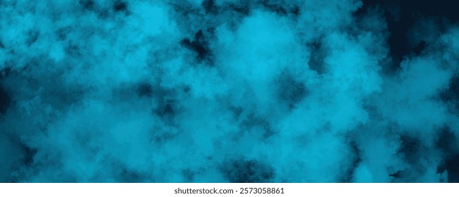 Elegant Aqua and Teal Tones Flowing in a Dreamlike Abstract Formation, Evoking the Gentle Motion of Water and Waves
