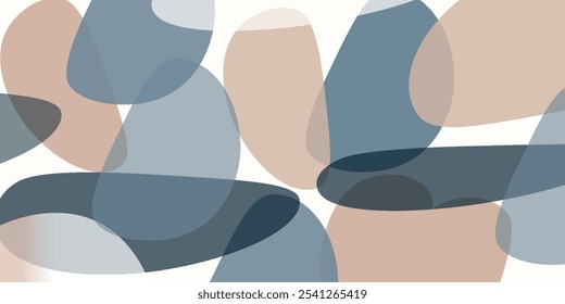 Elegant Aqua Terra Brown French Grey White Abstract Geometric Watercolor Scandinavian Design Seamless Pattern Wallpaper Curtain Bedding Upholstery Fabric Pastel Background Vector