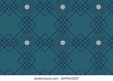 Elegante padrão sem emenda arabesco combinando vinhas florais e simetria geométrica da curva fluente, ideal para papéis de parede, têxteis, embalagens de luxo, convites Ramadã