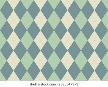 Elegant argyle pattern in soft pastel hues.  Perfect for backgrounds, website design, or textile prints.  This classic design offers a sophisticated and timeless aesthetic.