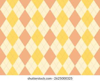 Elegant argyle pattern in soft pastel hues.  Perfect for backgrounds, textiles, website design, or adding a touch of classic style to any project.