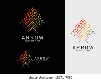 Plantilla de logotipo de flecha elegante, concepto de diseño de logotipo de Cursor rápido, plantilla de diseño de icono de logotipo de negocios Resumen.
