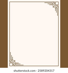 elegant art deco border background design