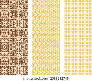 Elegant Art Deco Seamless Pattern with Vintage Luxury Style and Golden Geometric Elements
