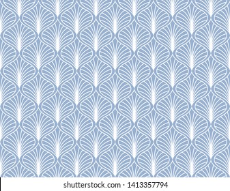 Elegant Art Deco Vector Background. Seamless Abstract Pattern. Vintage Illustration.