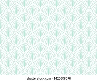 Elegant Art Deco Vector Background. Seamless Abstract Pattern. Vintage Illustration.