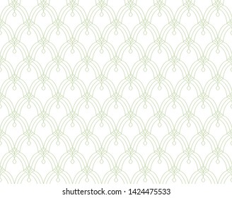 Elegant Art Deco Vector Background. Seamless Abstract Pattern. Vintage Illustration.