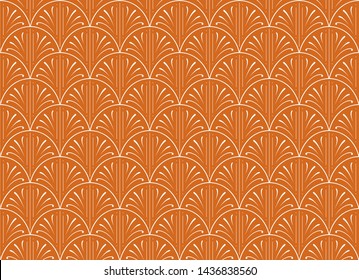 Elegant Art Deco Vector Background. Seamless Abstract Pattern. Vintage Illustration.