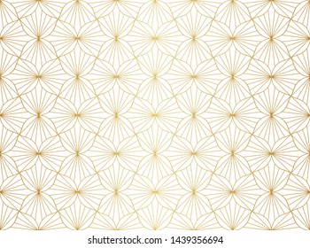 Elegant Art Deco Vector Background. Seamless Abstract Pattern. Vintage Illustration.