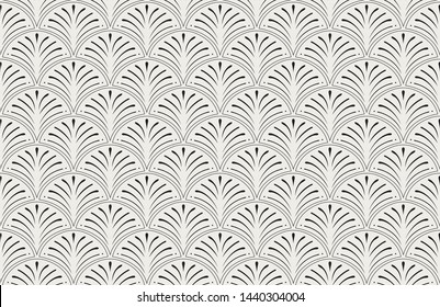 Elegant Art Deco Vector Background. Seamless Abstract Pattern. Vintage Illustration.