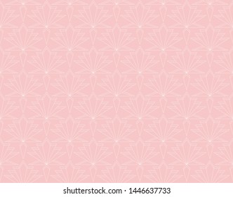 Elegant Art Deco Vector Background. Seamless Abstract Pattern. Vintage Illustration.