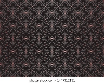 Elegant Art Deco Vector Background. Seamless Abstract Pattern. Vintage Illustration.