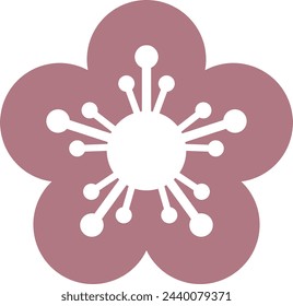 elegant art element flat flora