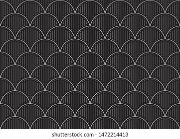 Elegant art nouveau seamless pattern. Abstract minimalist background. Geometric art deco texture.