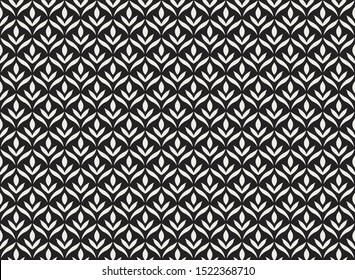 Elegant art nouveau seamless pattern. Abstract minimalist background. Geometric art deco texture.