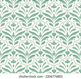 Elegant art nouveau seamless pattern. Abstract cute minimalist background. Geometric art deco texture.