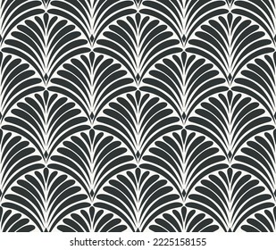 Elegant art nouveau seamless pattern. Abstract minimalist background. Geometric art deco texture.