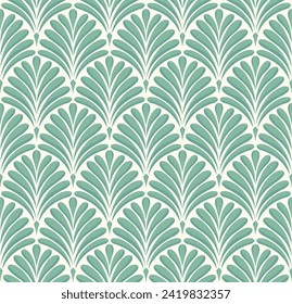 Elegant art nouveau seamless pattern. Abstract minimalist background. Geometric art deco texture.