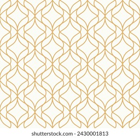 Elegant art nouveau seamless pattern. Abstract minimalist background. Geometric art deco texture.