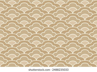 Elegant art nouveau seamless pattern. Abstract minimalist background. Geometric art deco texture.