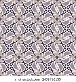 Elegant art seamless pattern. Art forms are grouped and arranged in a specific order. Vector image for print, textile, packaging, interior design and your other projects.