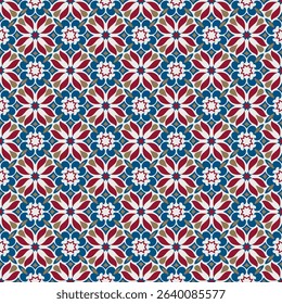 Elegant art seamless pattern. Art forms are grouped and arranged in a specific order. Vector image for print, textile, packaging, interior design and your other projects.