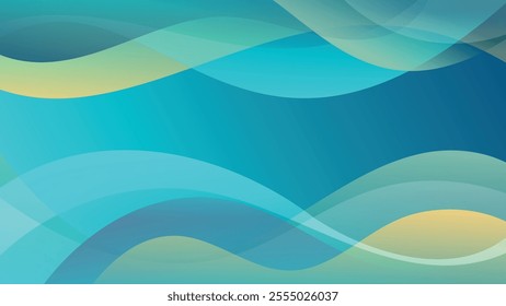 Elegant art wallpaper in blue mustard tones. An excellent background for advertising, posters, postcards, business cards, corporate attributes and your other projects. Vector.