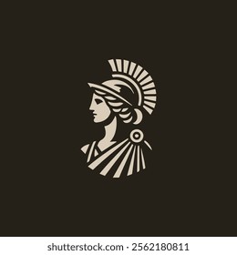 Elegant Athena Goddess Logo for sale.