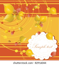 elegant autumn background with place for your text