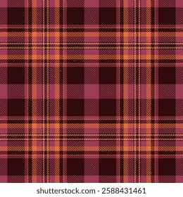 Elegant autumnal plaid pattern in rich burgundy and burnt orange hues. Perfect for fall fashion, textile design, or seasonal branding.