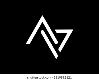 Elegant AV7 Letter Logo design template, Universal premium letter logo vector