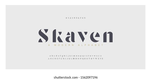 Elegant awesome alphabet letters font and number. Classic Lettering Minimal Fashion Designs. Typography fonts regular uppercase and lowercase. vector illustration