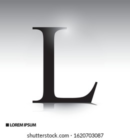 Elegant awesome alphabet letters font, L. Classic Lettering Minimal Fashion Designs