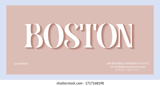 Elegant awesome alphabet letters font and number. unique serif font. Classic Lettering Minimal Fashion Designs. Typography fonts regular uppercase and lowercase. vector illustration