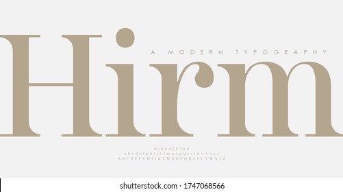 Elegant awesome alphabet letters font and number. Classic Lettering Minimal Fashion Designs. Typography fonts regular uppercase and lowercase. vector illustration