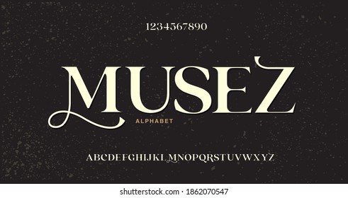 Elegant awesome alphabet letters font. unique serif font. Classic Lettering Minimal Fashion Designs. Typography fonts regular.vector illustration