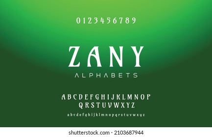 Elegant awesome alphabet letters font and number. unique serif font. Classic Lettering Minimal Fashion Designs. Typography fonts regular uppercase and lowercase. vector illustration