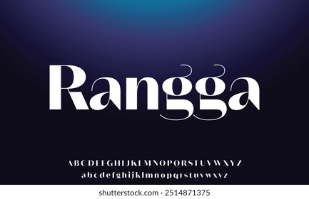 Elegant awesome alphabet letters font and number. unique serif font. Classic Lettering Minimal Fashion Designs. Typography fonts regular uppercase and lowercase. vector illustration