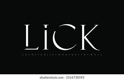 Elegante incrível alfabeto letras fonte e número. fonte única serif. Clássico Lettering minimal Fashion Designs. Fontes tipográficas normais maiúsculas e minúsculas. ilustração vetorial